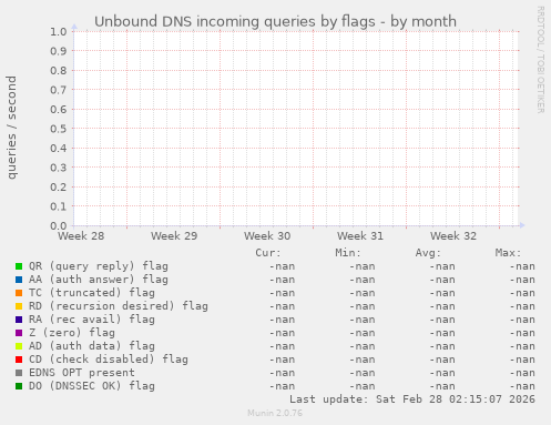 Unbound DNS incoming queries by flags
