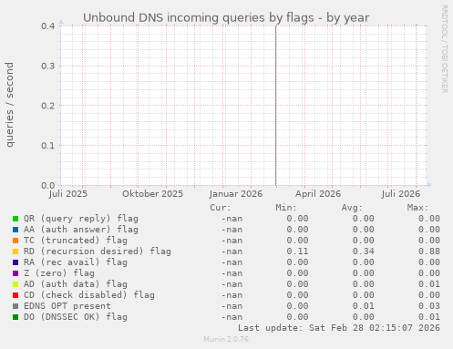 Unbound DNS incoming queries by flags