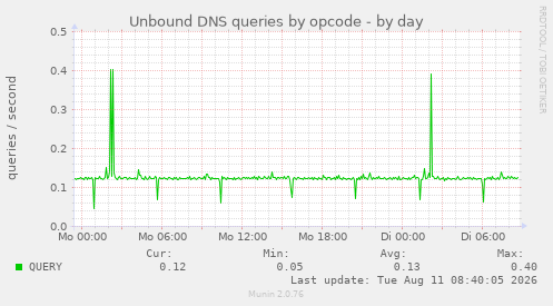 Unbound DNS queries by opcode