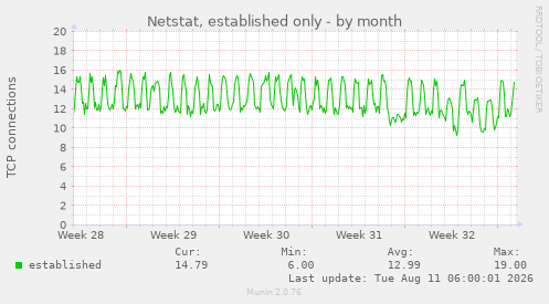 Netstat, established only
